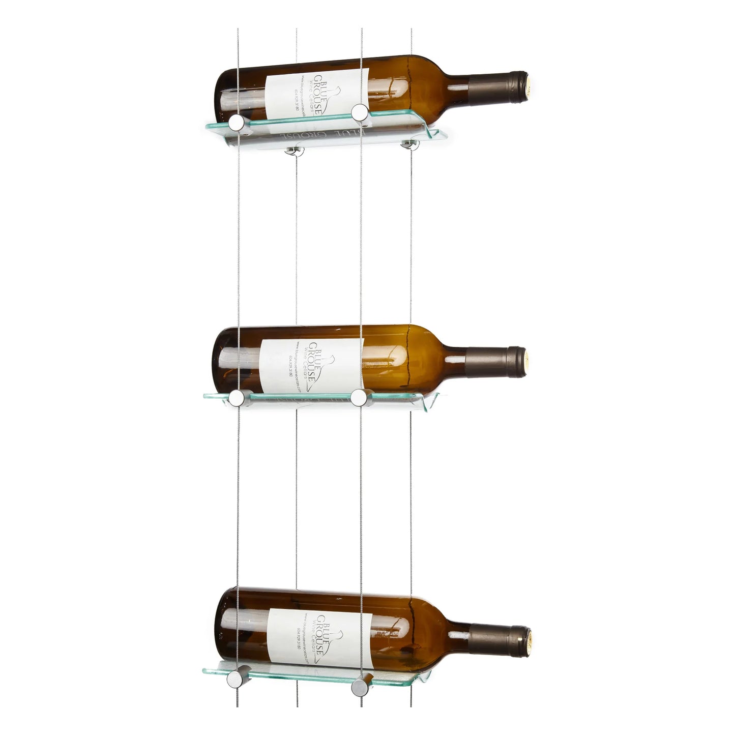 6 Bottle Float Cable Wine Racking Display Kit