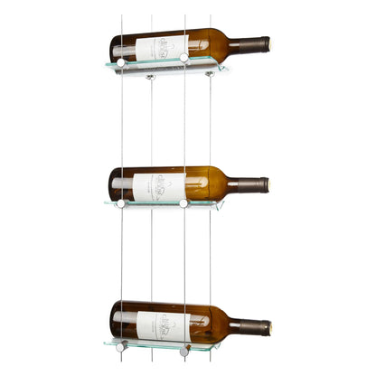 6 Bottle Float Cable Wine Racking Display Kit
