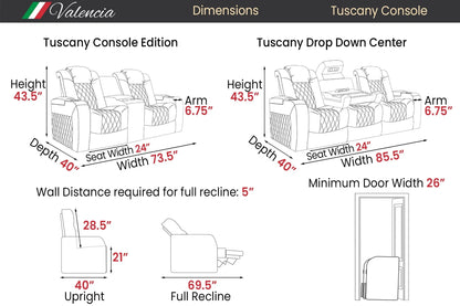 Valencia Seating Tuscany Luxury Console Edition