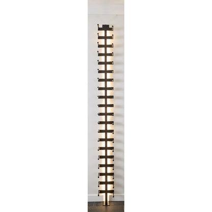 V Bar Floating Wine Rack - Single Spaced Label View Pegs